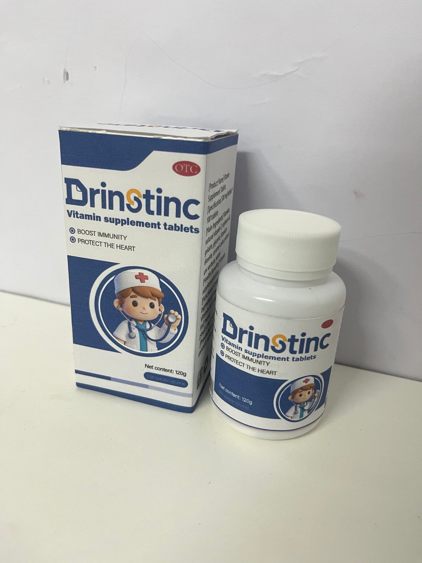 【Drinstinc Vitamin Supplement Tablets】——Daily Nutritional Support for Immunity & Heart Health