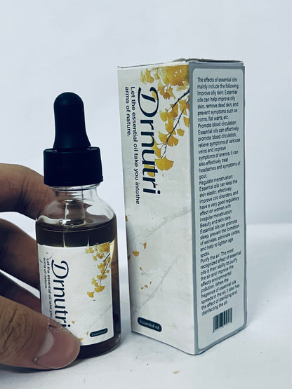 Drnutri Organic Calendula Oil For Sensitive Skin -Certified 100% Natural Plant Based, Lightweight & Unscented Gentle Soothing Oil For Sensitive Skin - For Face, Skin & All Over - Glass & Dropper