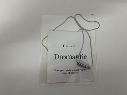 【Dromantic Necklaces [jewellery]】——Dromantic Minimalist Silver Curved Pendant Choker - Effortlessly Elevate Your Look