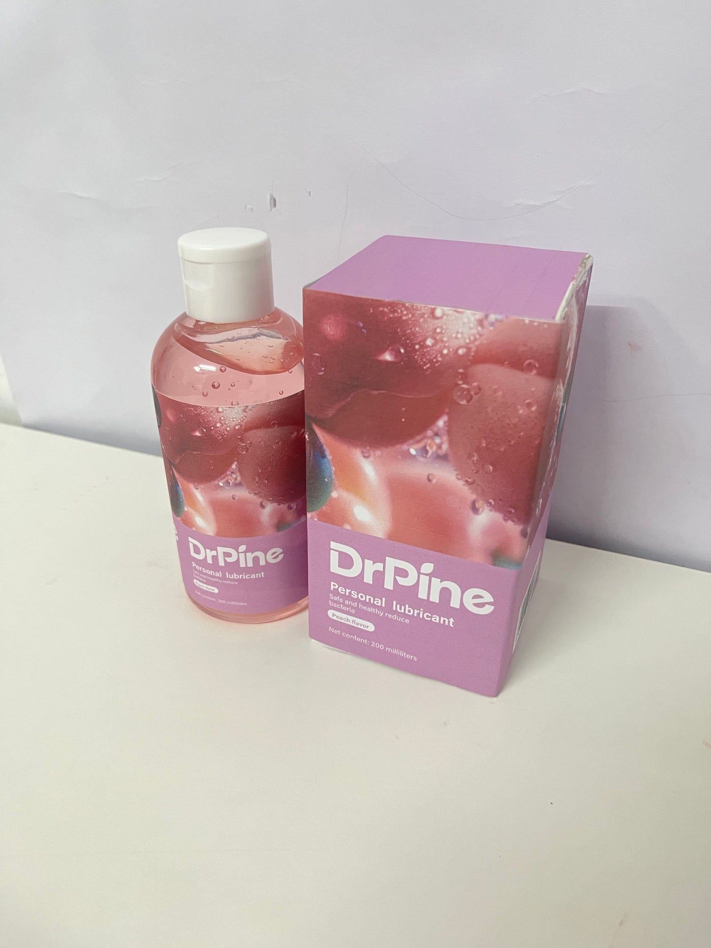 DrPine Peach-Flavored Personal Lubricant Hydrating & Silky Safe & Bacteriostatic A Gentle Aid for Intimate Moments