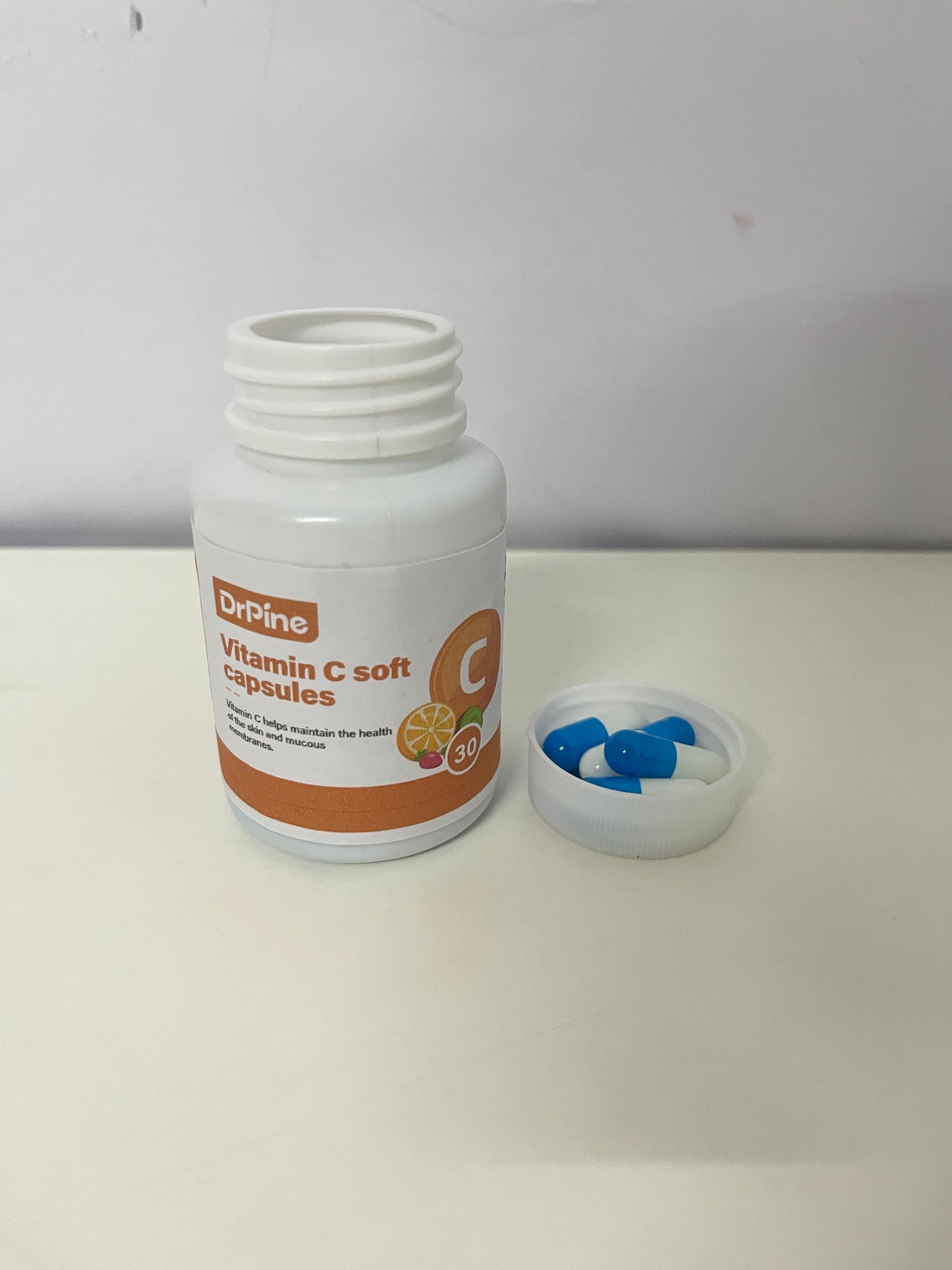 DrPine Vitamin C Soft Capsules High Content & Easy Absorption Boost Immunity A Dual Guardian for Skin and Health