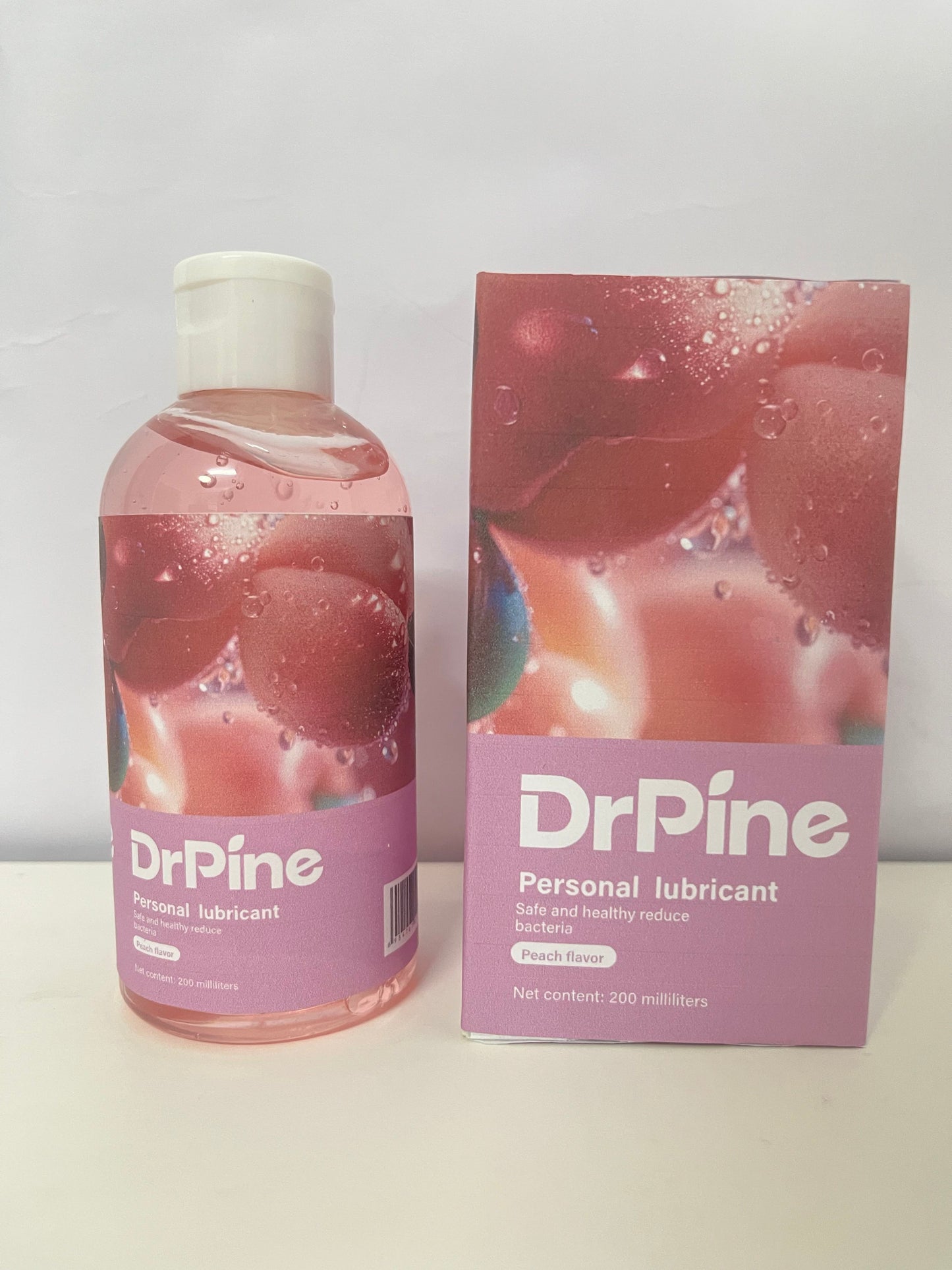 DrPine Peach-Flavored Personal Lubricant Hydrating & Silky Safe & Bacteriostatic A Gentle Aid for Intimate Moments