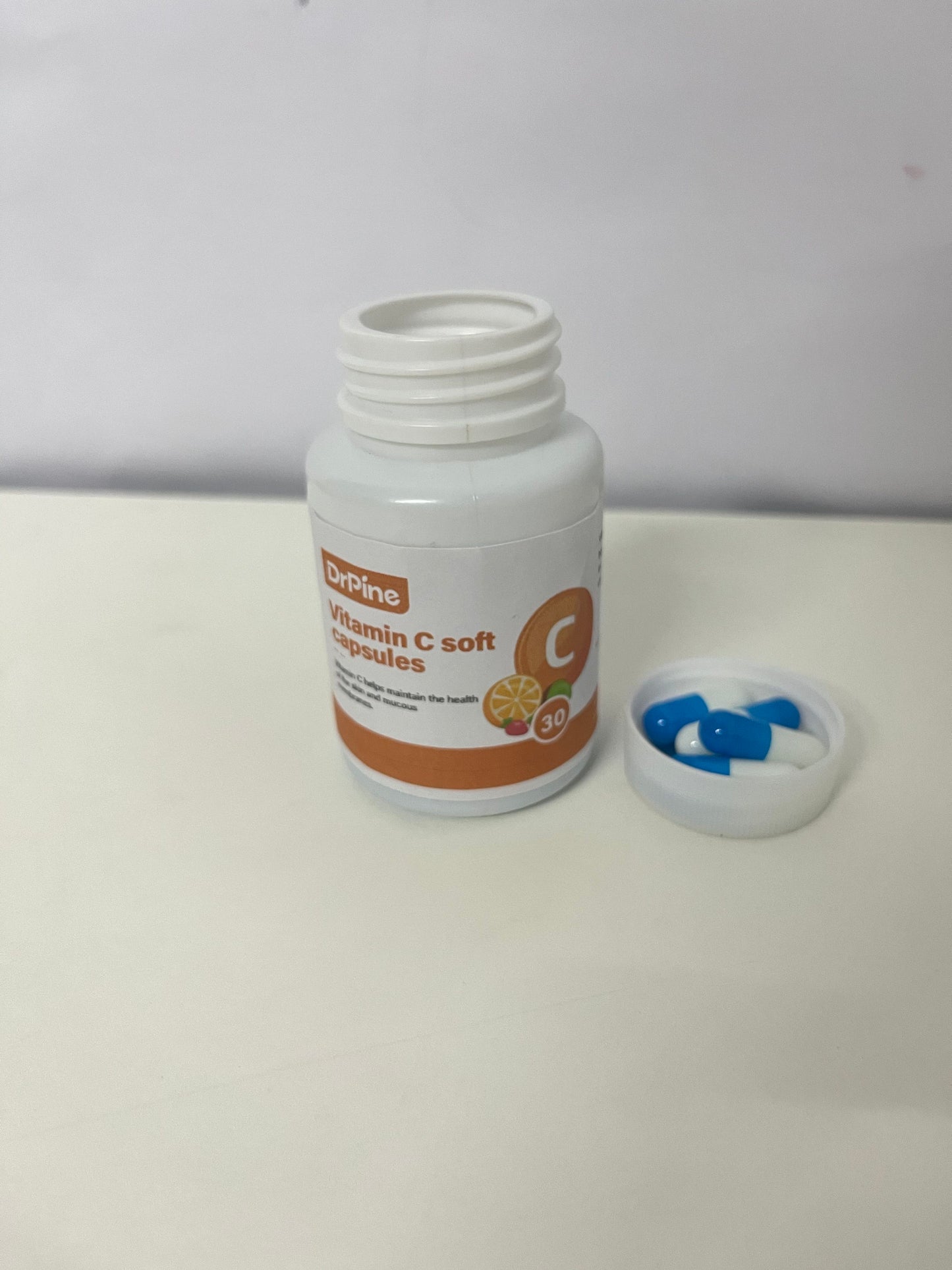 DrPine Vitamin C Soft Capsules High Content & Easy Absorption Boost Immunity A Dual Guardian for Skin and Health