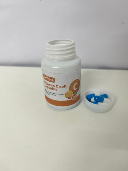 DrPine Vitamin C Soft Capsules High Content & Easy Absorption Boost Immunity A Dual Guardian for Skin and Health