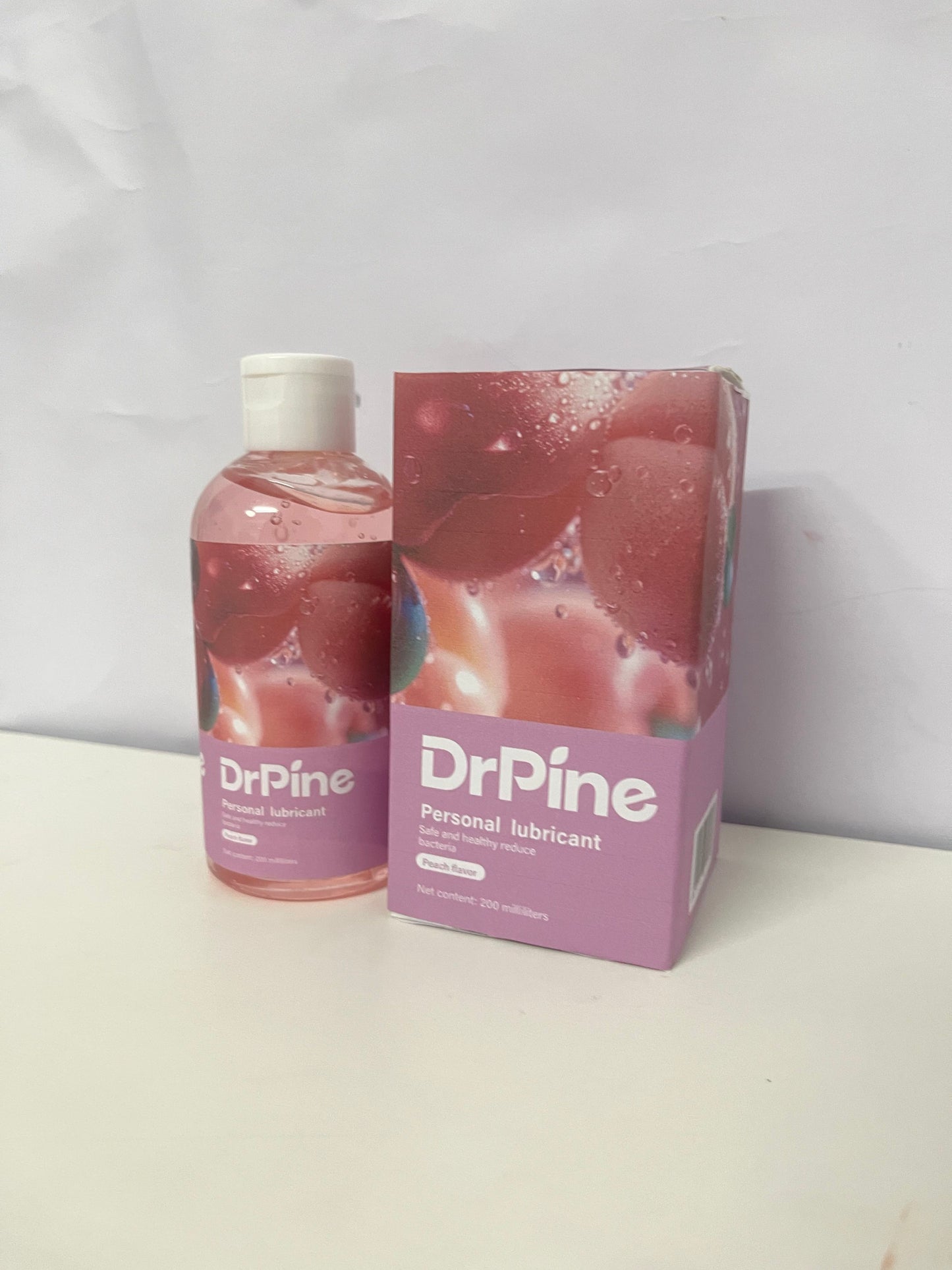 DrPine Peach-Flavored Personal Lubricant Hydrating & Silky Safe & Bacteriostatic A Gentle Aid for Intimate Moments