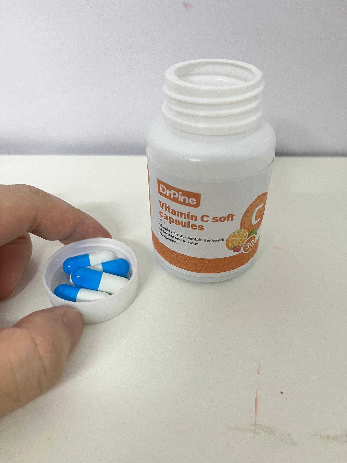 DrPine Vitamin C Soft Capsules High Content & Easy Absorption Boost Immunity A Dual Guardian for Skin and Health