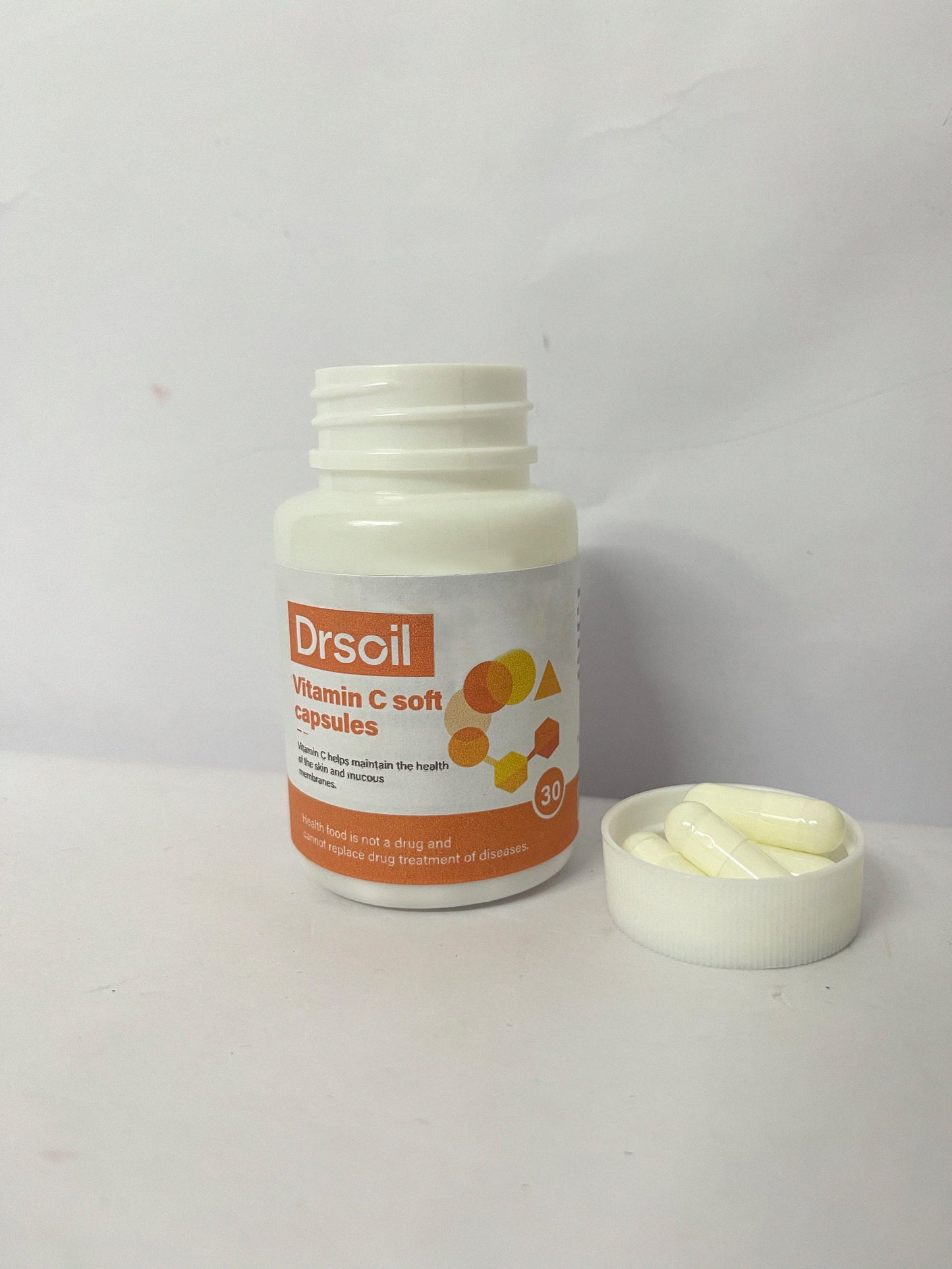 Drsoil Vitamin C Soft Capsules (30 Counts) - Multi-dimensional Support for Skin and Mucous Membrane Health