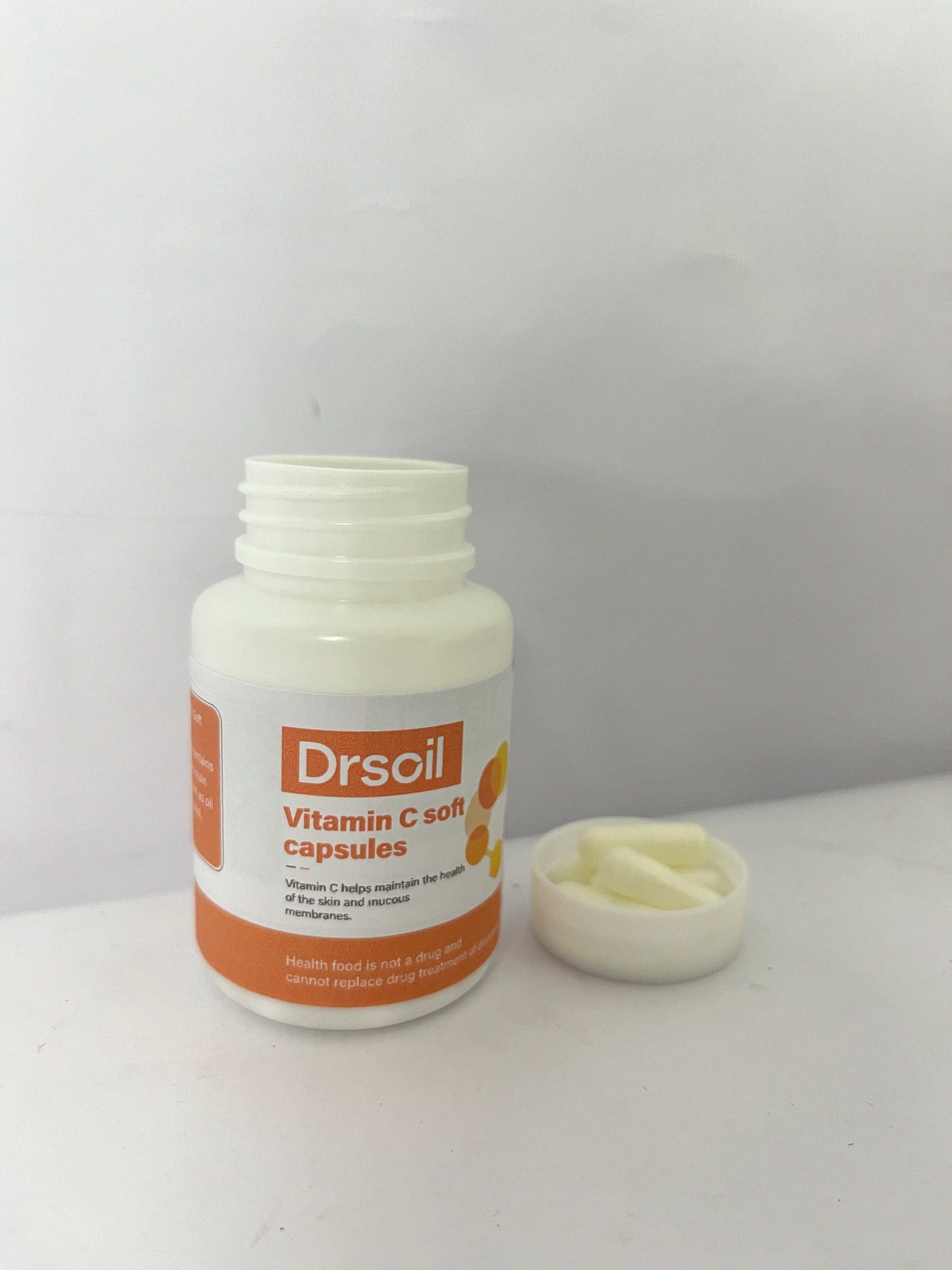 Drsoil Vitamin C Soft Capsules (30 Counts) - Multi-dimensional Support for Skin and Mucous Membrane Health