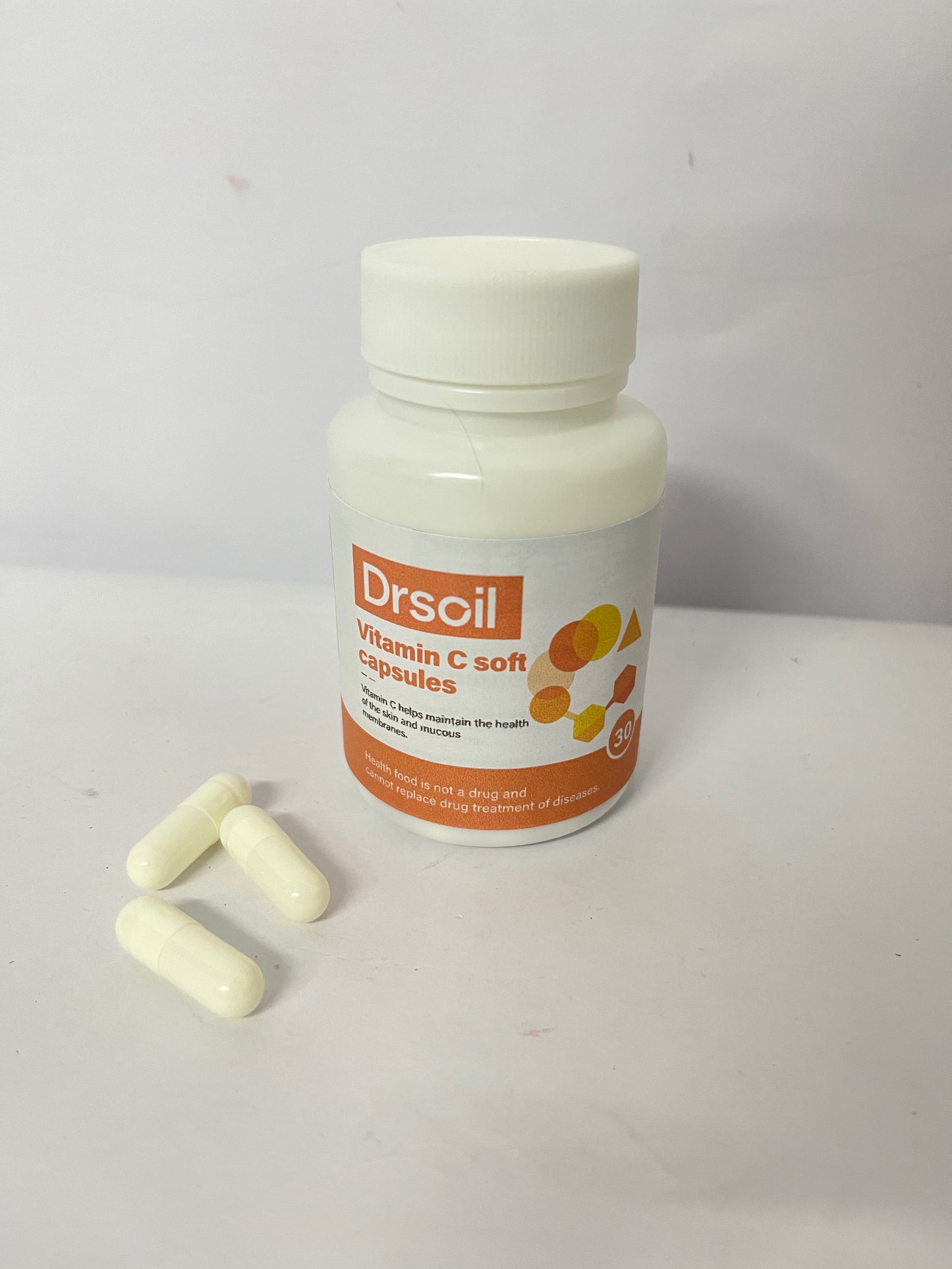 Drsoil Vitamin C Soft Capsules (30 Counts) - Multi-dimensional Support for Skin and Mucous Membrane Health