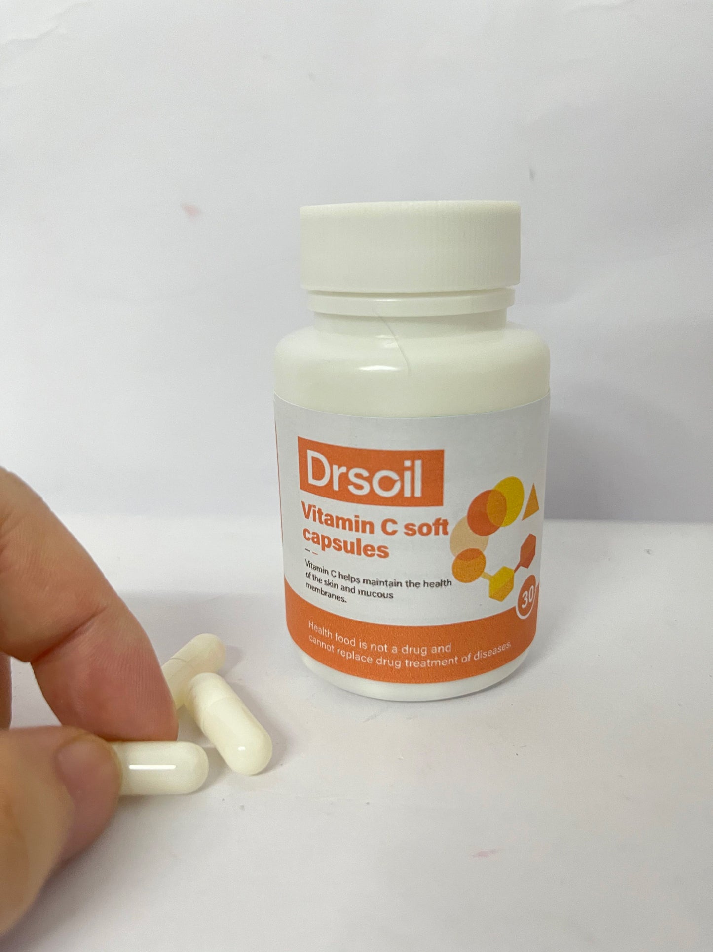 Drsoil Vitamin C Soft Capsules (30 Counts) - Multi-dimensional Support for Skin and Mucous Membrane Health