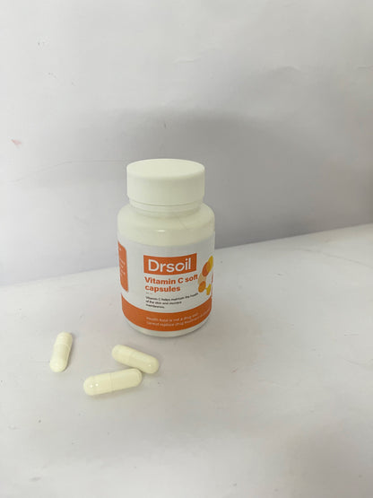 Drsoil Vitamin C Soft Capsules (30 Counts) - Multi-dimensional Support for Skin and Mucous Membrane Health