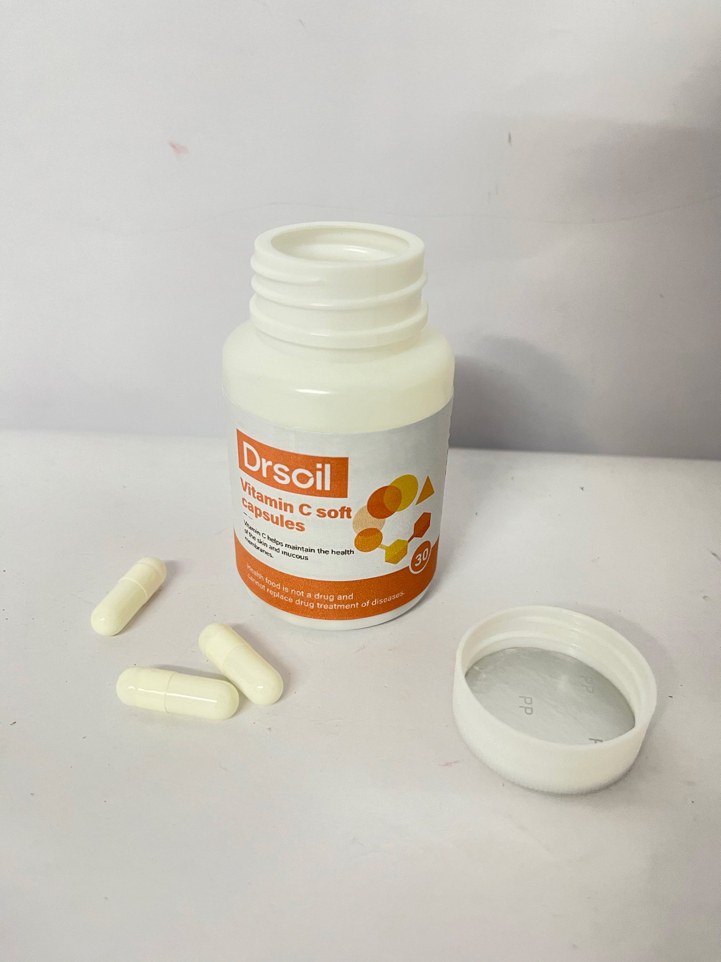 Drsoil Vitamin C Soft Capsules (30 Counts) - Multi-dimensional Support for Skin and Mucous Membrane Health