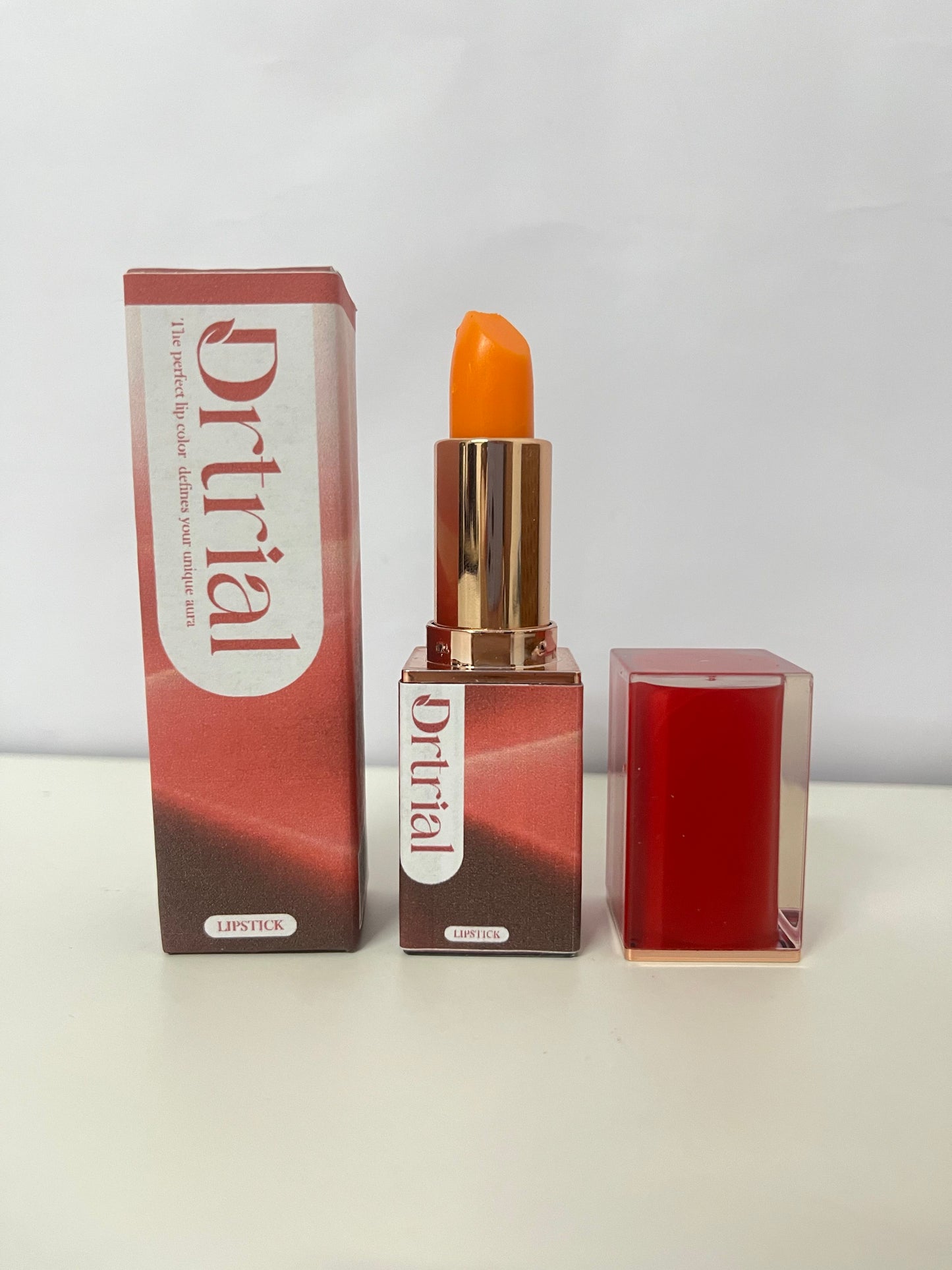 Drtrial Temperature-Sensitive Color-Changing Orange Lipstick - Nourishing "One Shade for One Person" Lipstick