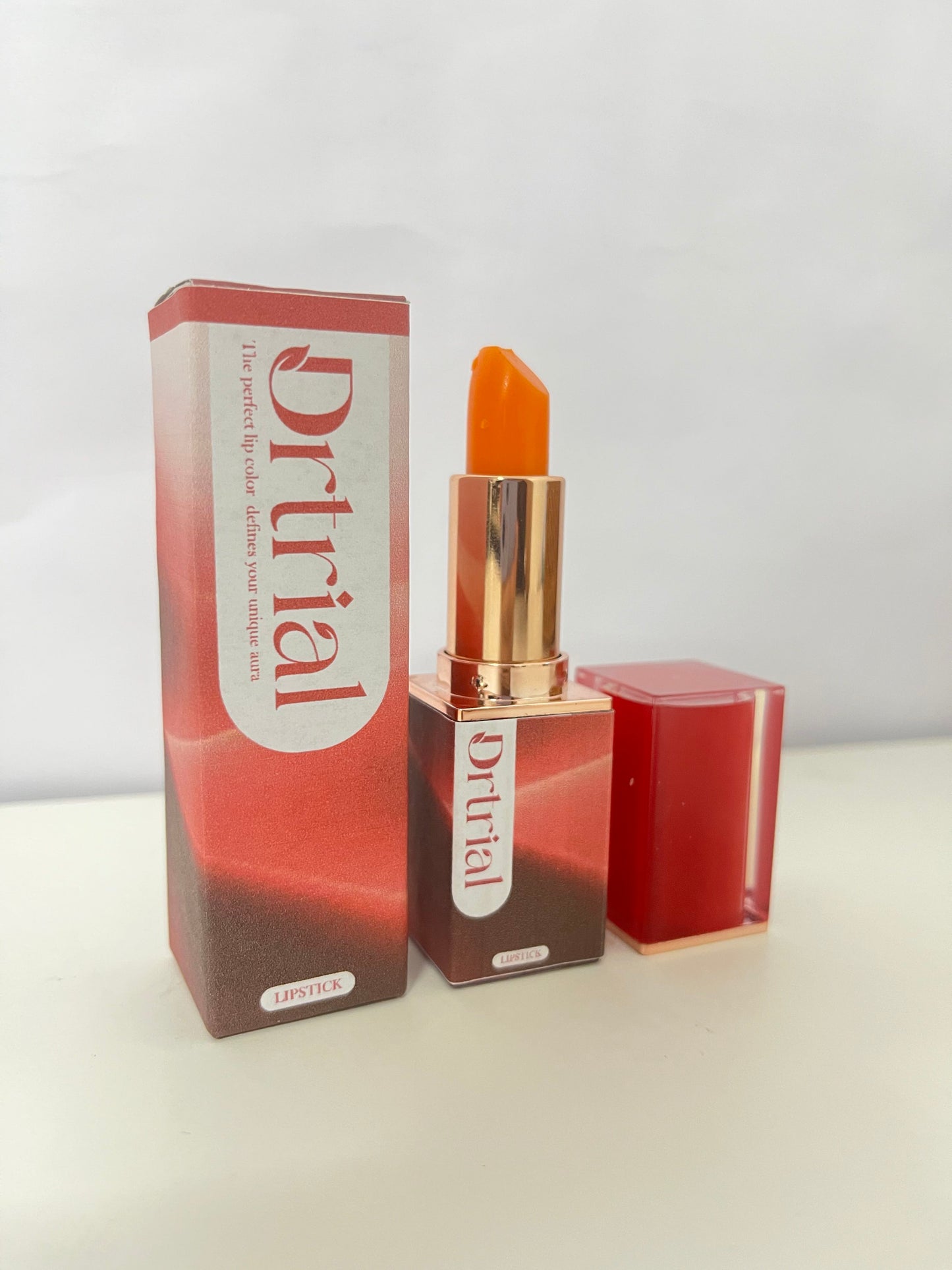 Drtrial Temperature-Sensitive Color-Changing Orange Lipstick - Nourishing "One Shade for One Person" Lipstick