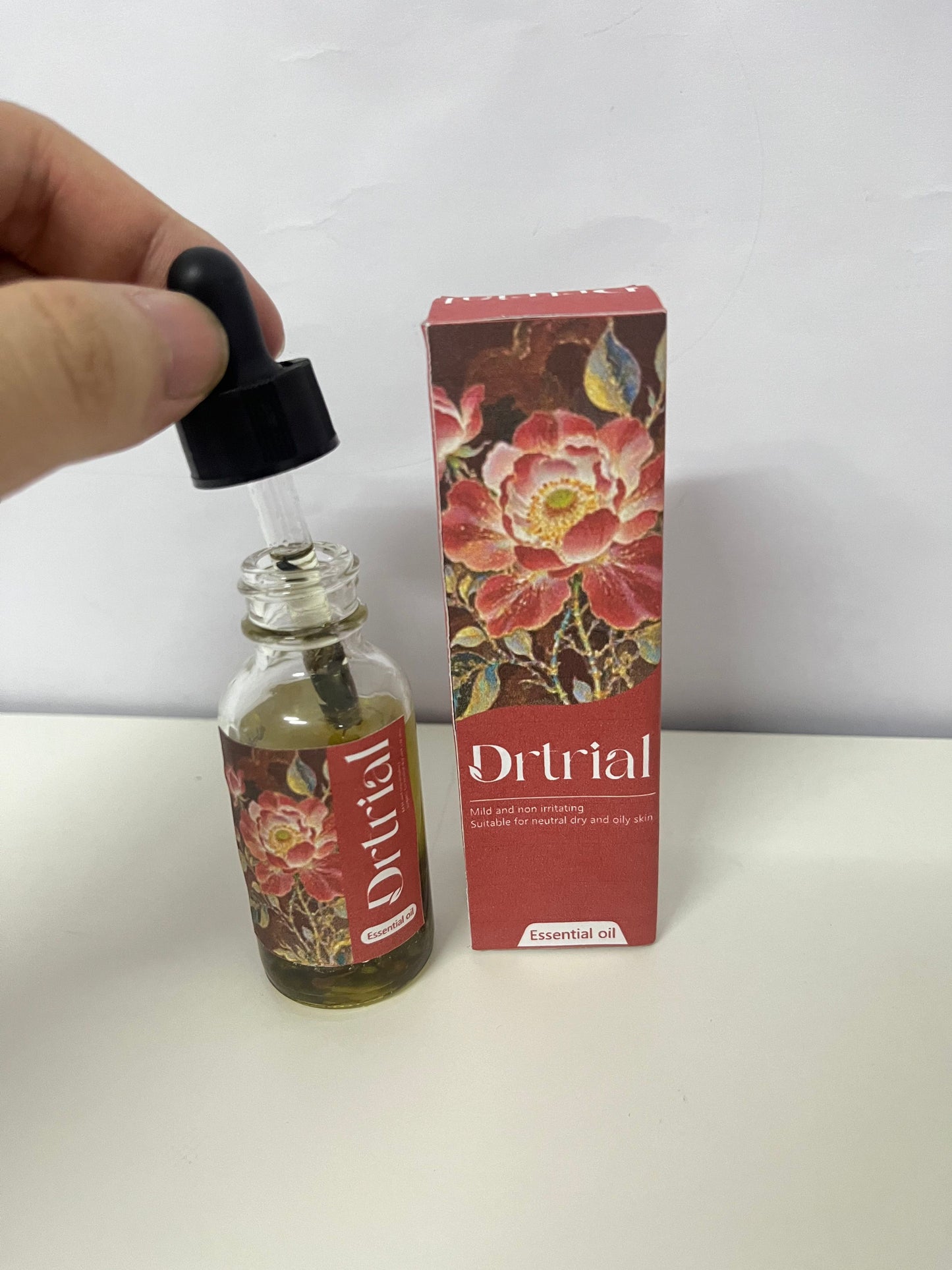 Drtrial Rose Plant Extract Gentle Skincare Essential Oil - Multi-Skin Type Facial & Body Care Serum Oil
