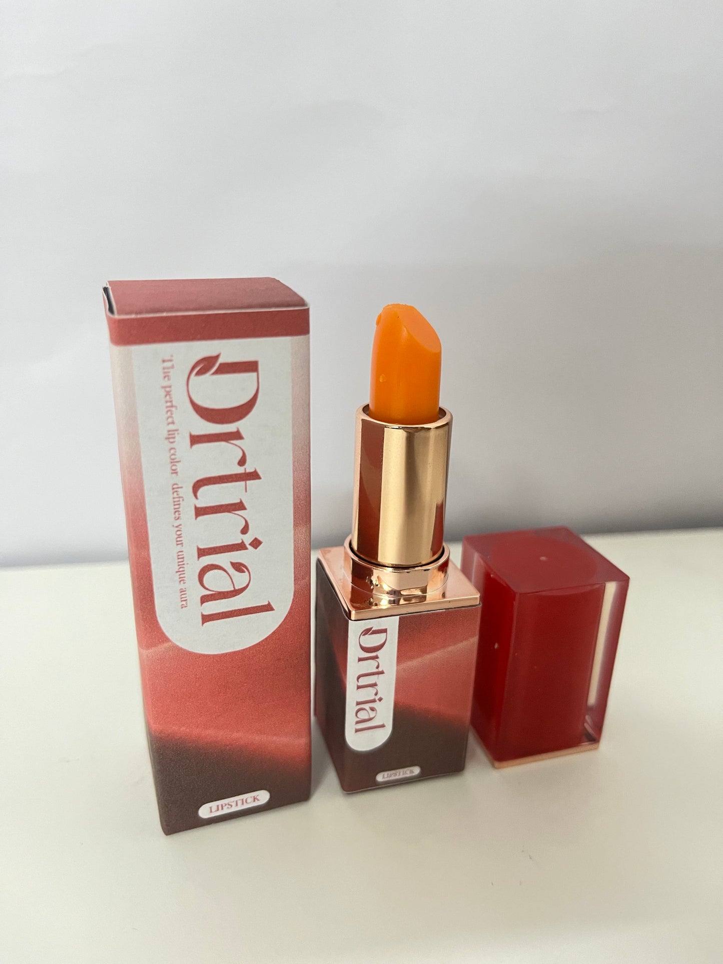 Drtrial Temperature-Sensitive Color-Changing Orange Lipstick - Nourishing "One Shade for One Person" Lipstick