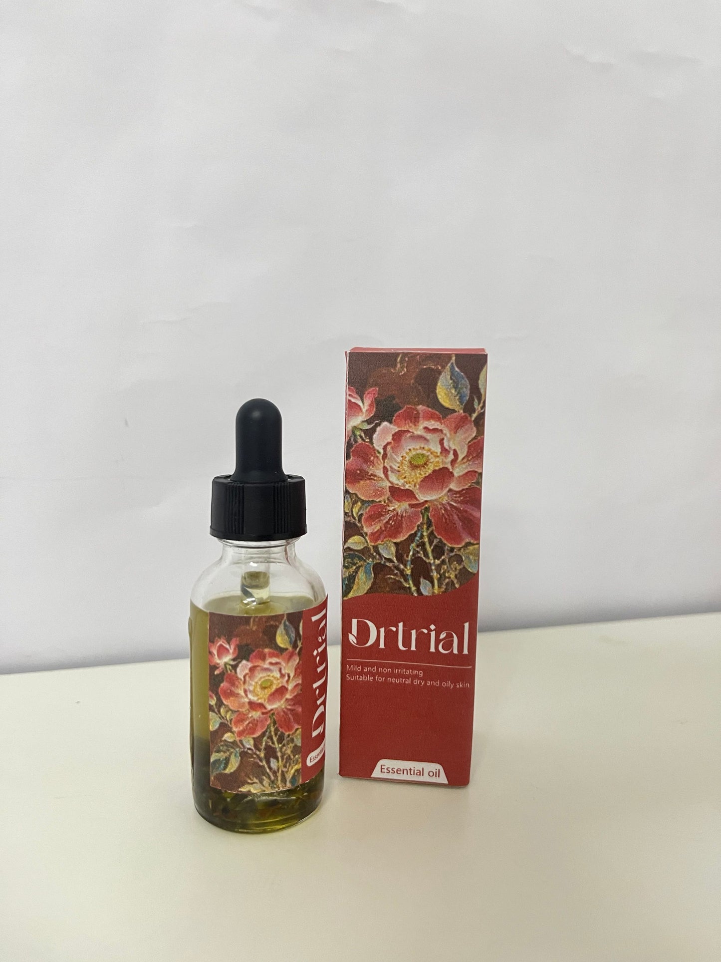 Drtrial Rose Plant Extract Gentle Skincare Essential Oil - Multi-Skin Type Facial & Body Care Serum Oil
