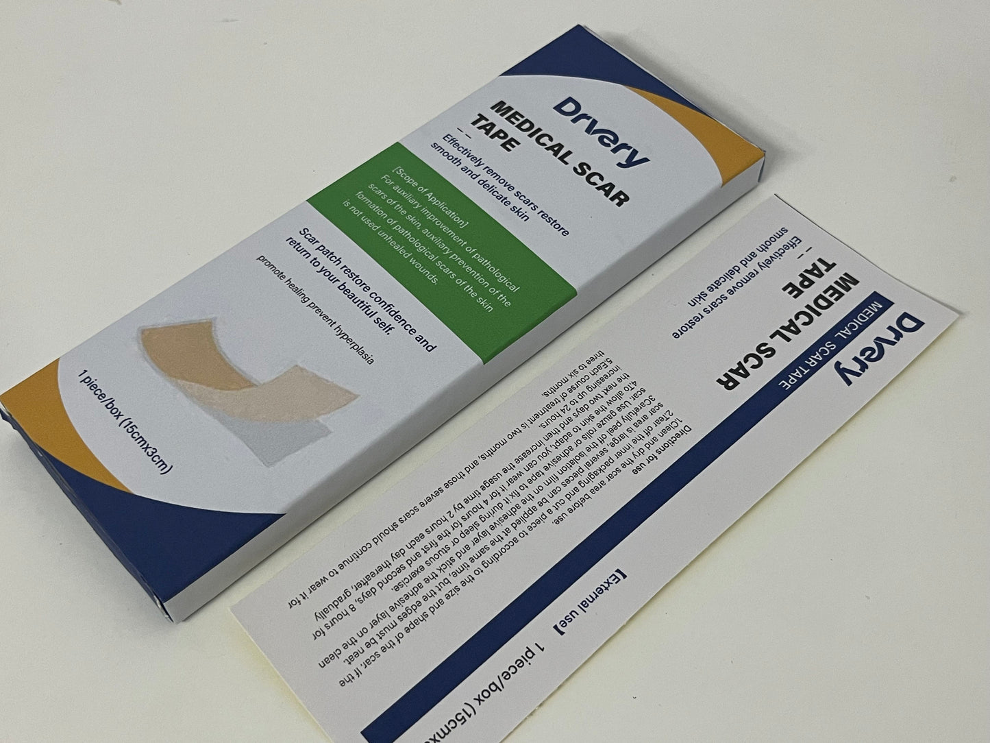 Drvery Medical Scar Tape, Effectively Improve Pathological Scars, Restore Smooth and Delicate Skin