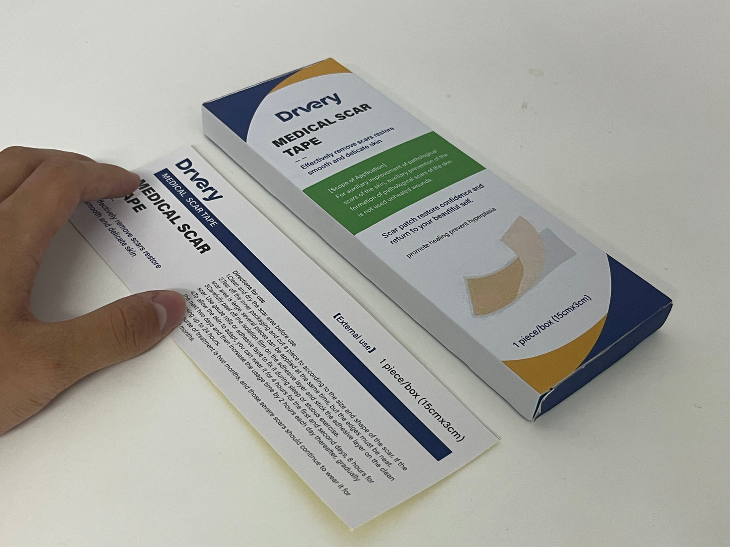 Drvery Medical Scar Tape, Effectively Improve Pathological Scars, Restore Smooth and Delicate Skin