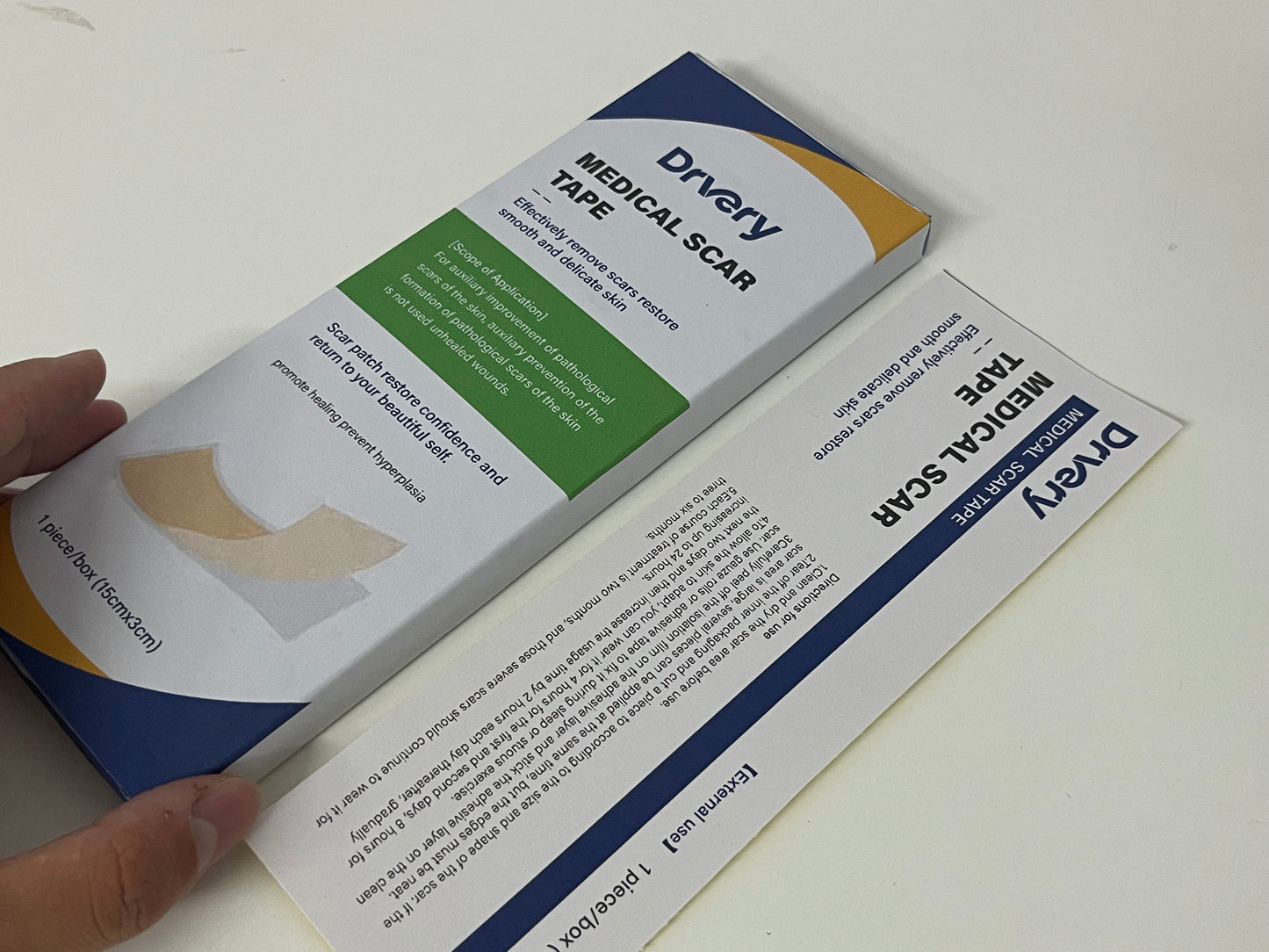 Drvery Medical Scar Tape, Effectively Improve Pathological Scars, Restore Smooth and Delicate Skin