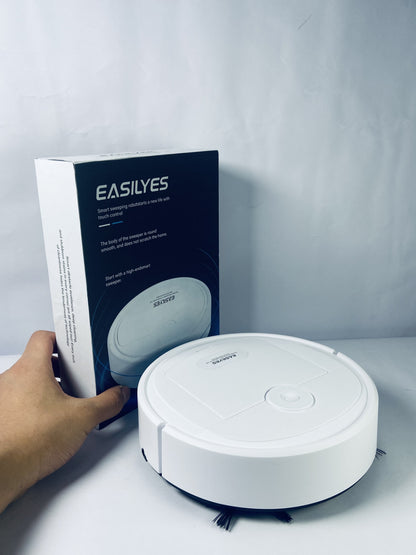 EASILYES Robot Vacuum Cleaner, Strong Suction, 120 Mins Runtime, Slim, Low Noise, Automatic Self-Charging, Wi-Fi/App/Alexa Control, Ideal for Pet Hair Hard Floor and Daily Cleaning