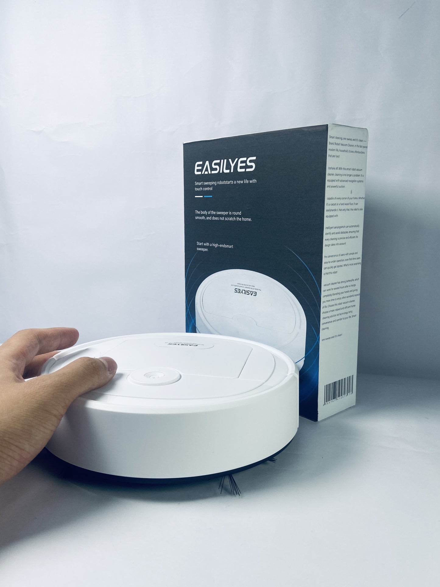 EASILYES Robot Vacuum Cleaner, Strong Suction, 120 Mins Runtime, Slim, Low Noise, Automatic Self-Charging, Wi-Fi/App/Alexa Control, Ideal for Pet Hair Hard Floor and Daily Cleaning