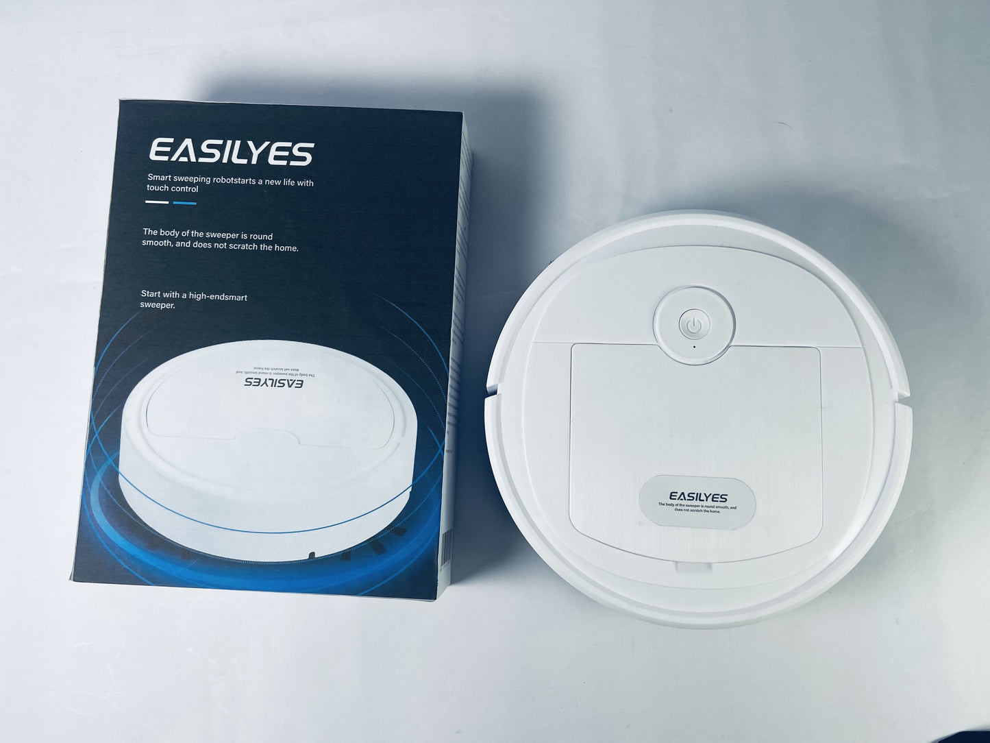 EASILYES Robot Vacuum Cleaner, Strong Suction, 120 Mins Runtime, Slim, Low Noise, Automatic Self-Charging, Wi-Fi/App/Alexa Control, Ideal for Pet Hair Hard Floor and Daily Cleaning