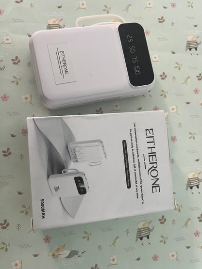 EITHERONE Portable Charger Power Bank 5000mAh Battery Pack,22.5W Fast Charging PowerBank with Built in Cables,Travel Essential USB-C Portable Phone Charger for iPhone Samsung Pixel Android iPad