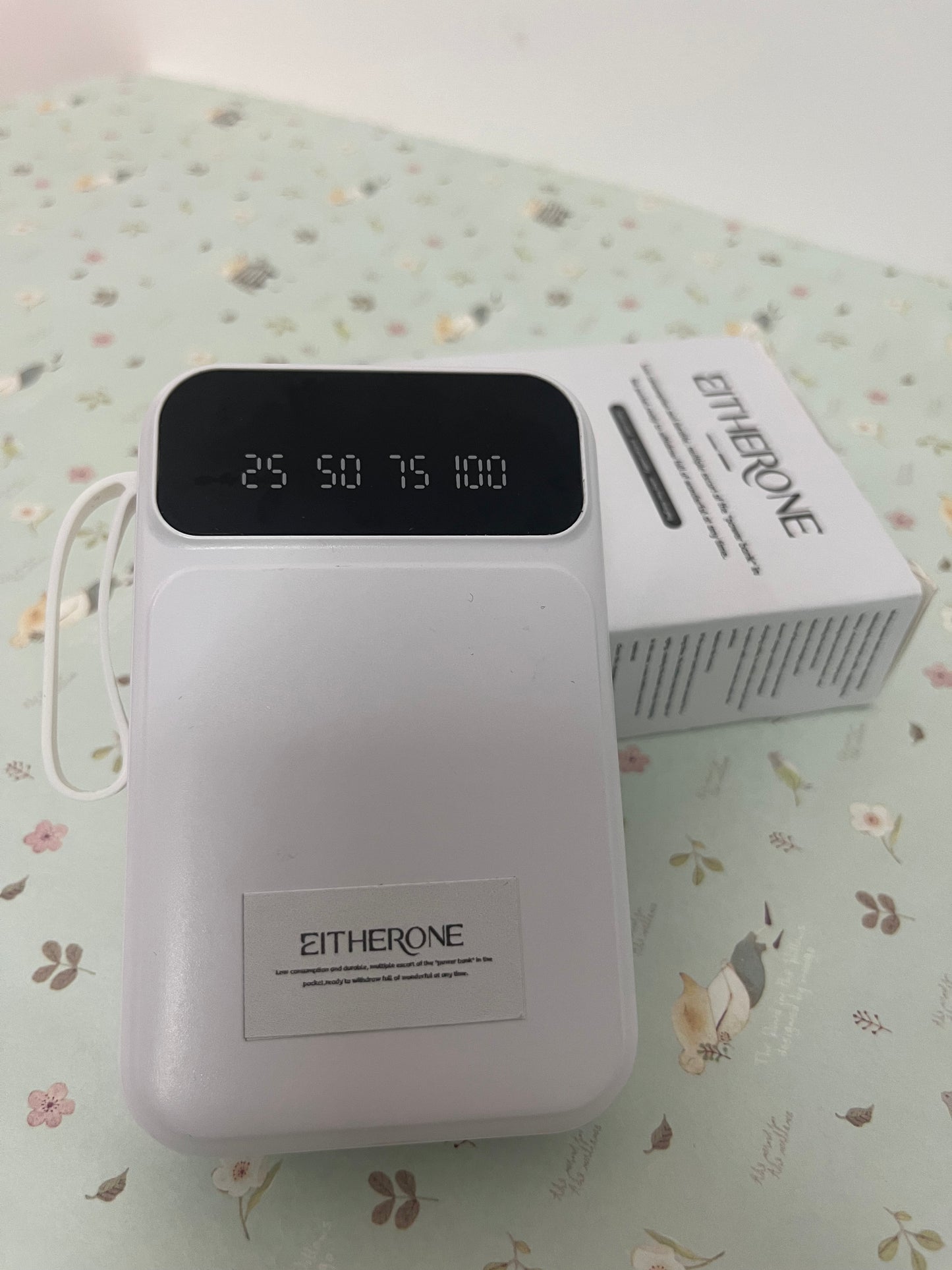 EITHERONE Portable Charger Power Bank 5000mAh Battery Pack,22.5W Fast Charging PowerBank with Built in Cables,Travel Essential USB-C Portable Phone Charger for iPhone Samsung Pixel Android iPad