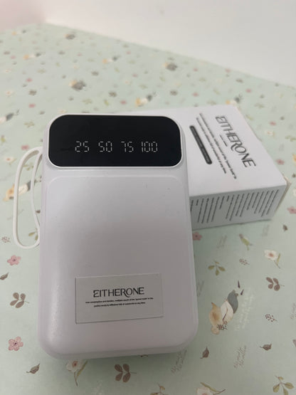 EITHERONE Portable Charger Power Bank 5000mAh Battery Pack,22.5W Fast Charging PowerBank with Built in Cables,Travel Essential USB-C Portable Phone Charger for iPhone Samsung Pixel Android iPad