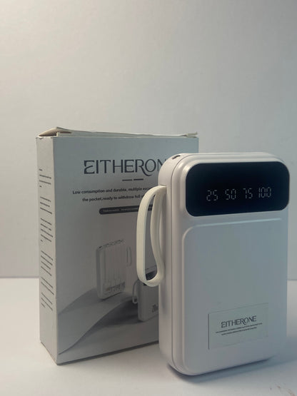 EITHERONE Portable Charger Power Bank 5000mAh Battery Pack,22.5W Fast Charging PowerBank with Built in Cables,Travel Essential USB-C Portable Phone Charger for iPhone Samsung Pixel Android iPad