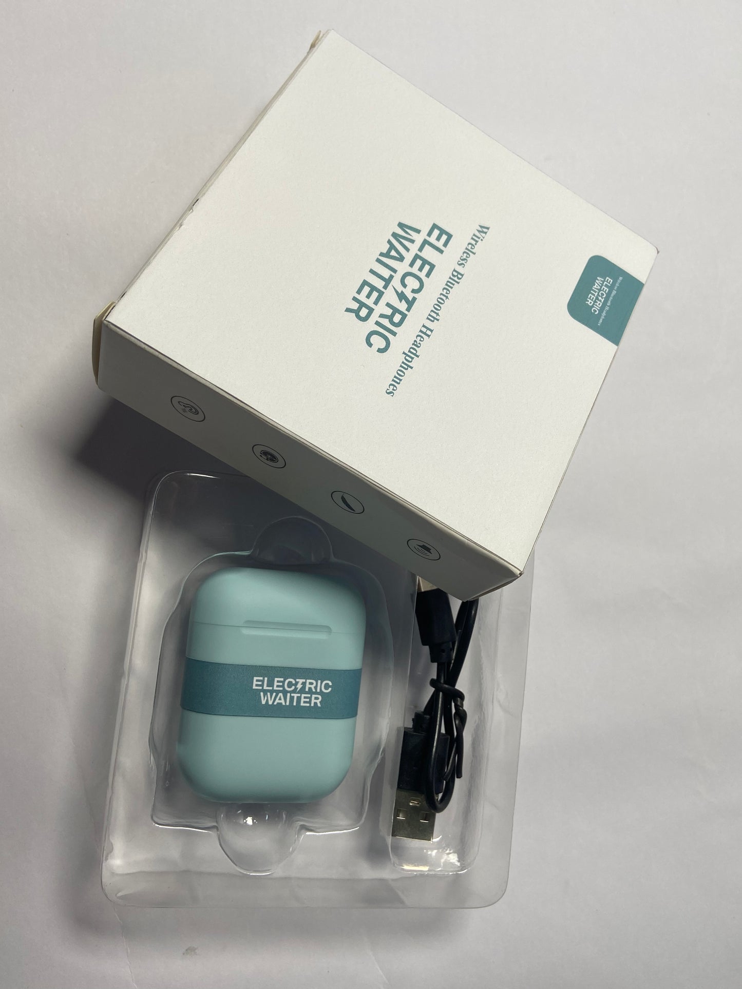 ELECTRIC WAITER Headphones Wireless Earbuds, Bluetooth 5.3 Headphones Clear Call with ENC Mic