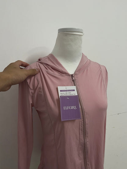 ELFGIRL Women's Lightweight Breathable Hooded Sun Protection Jacket Outdoor Casual Sports Sun Shirt