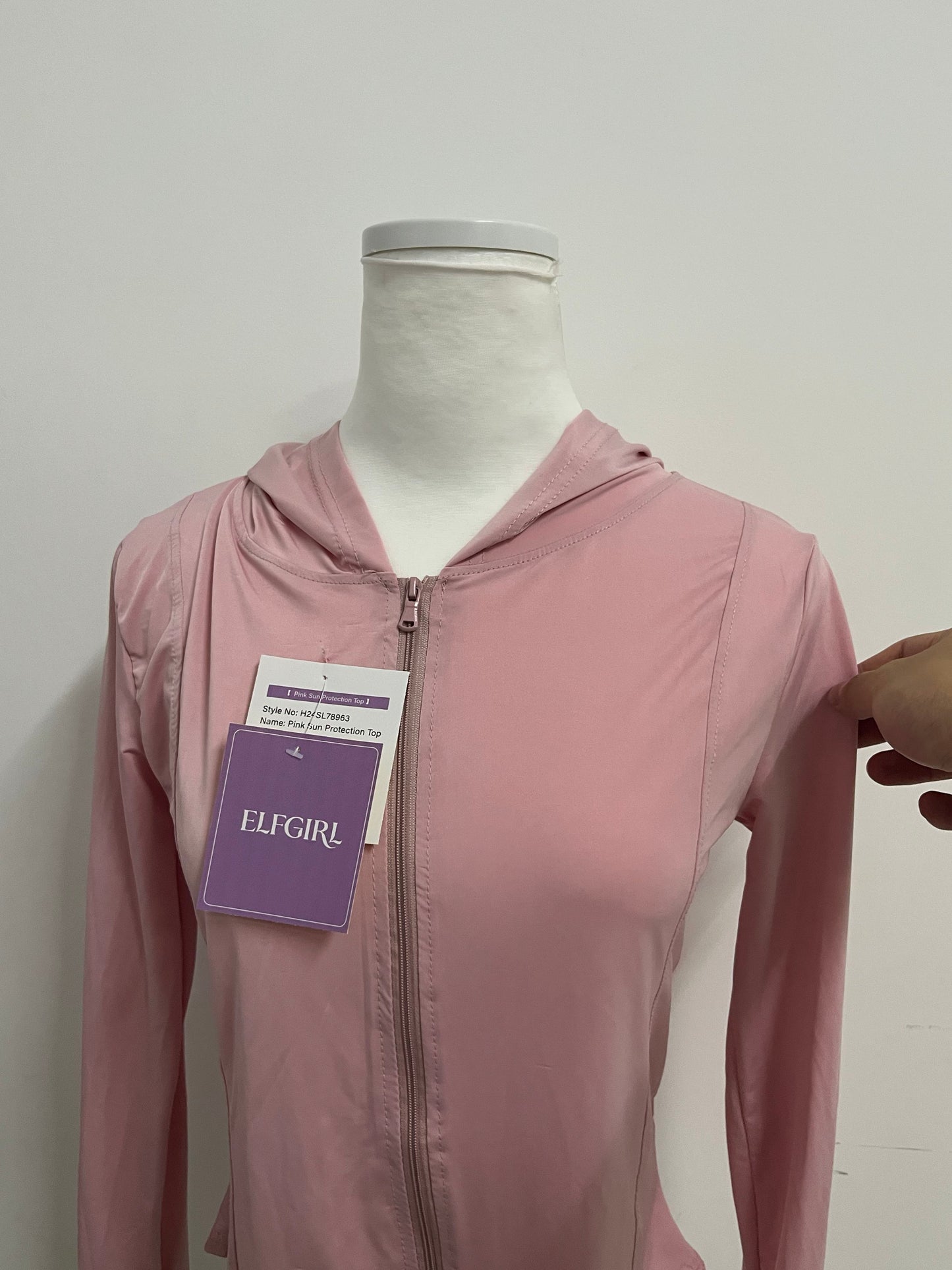 ELFGIRL Women's Lightweight Breathable Hooded Sun Protection Jacket Outdoor Casual Sports Sun Shirt
