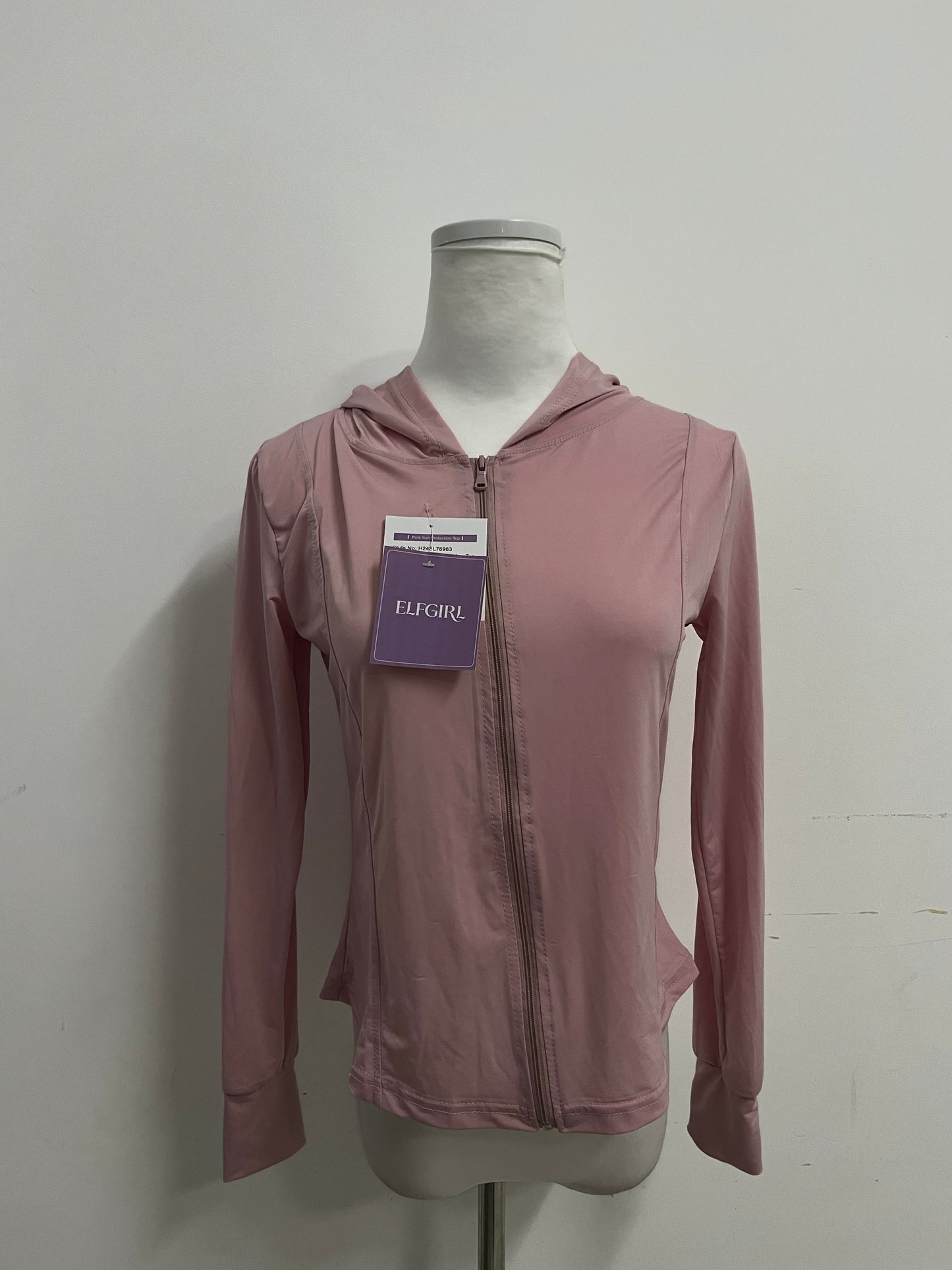ELFGIRL Women's Lightweight Breathable Hooded Sun Protection Jacket Outdoor Casual Sports Sun Shirt