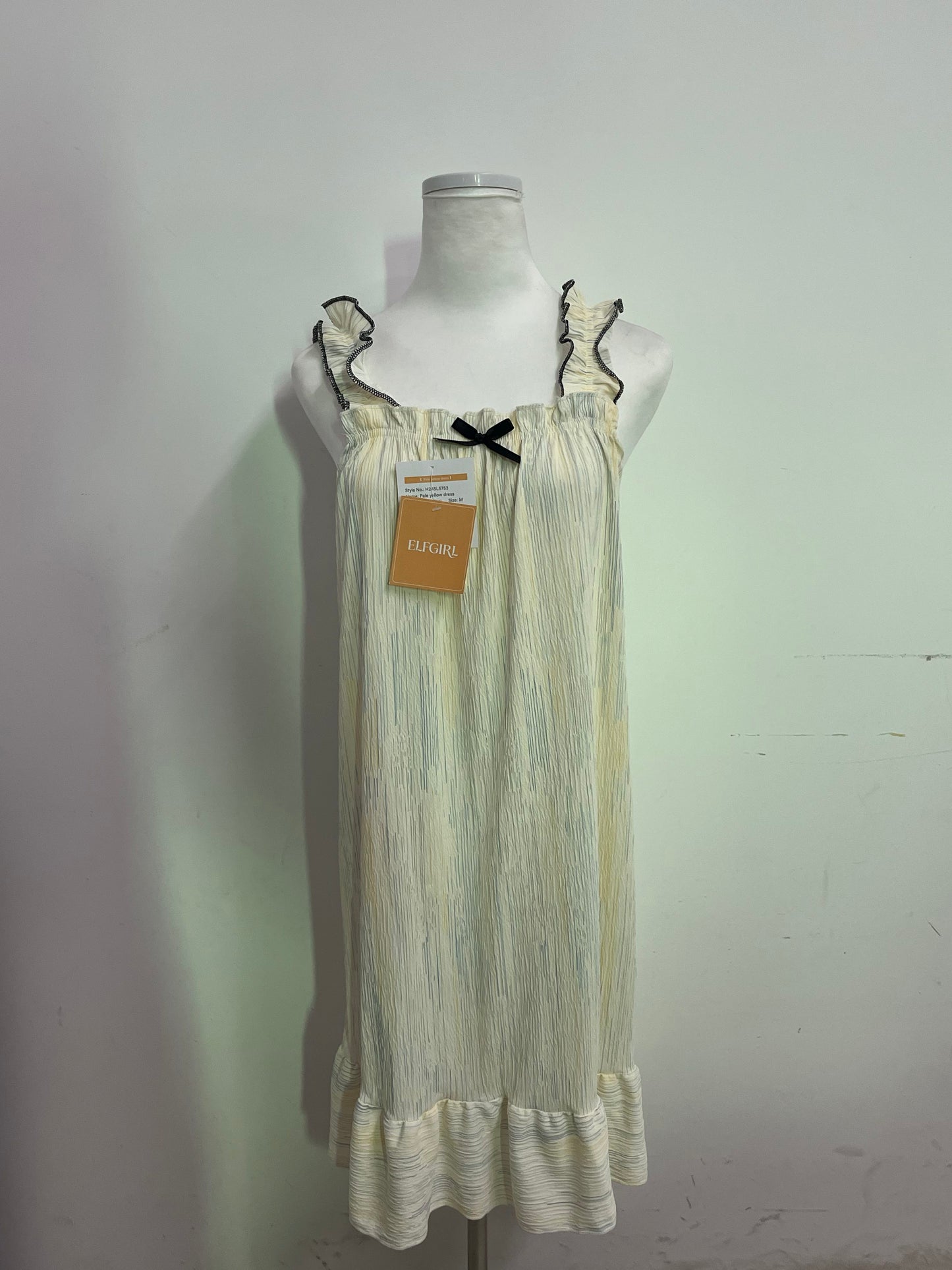 ELFGIRL French Romantic Pleated Camisole Nightgown - Infuse Tenderness and Elegance into Every Night