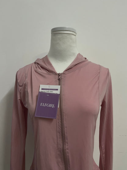 ELFGIRL Women's Lightweight Breathable Hooded Sun Protection Jacket Outdoor Casual Sports Sun Shirt