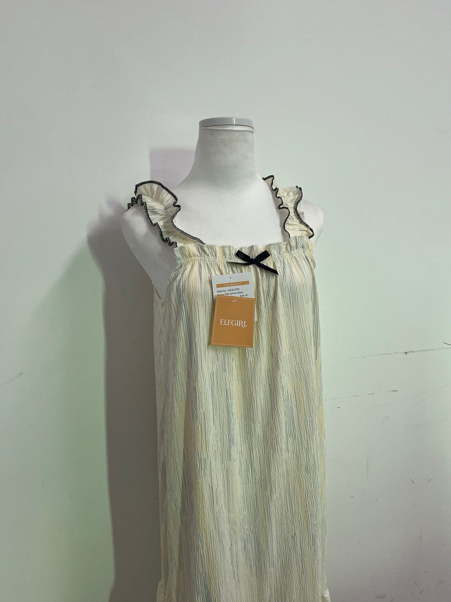 ELFGIRL French Romantic Pleated Camisole Nightgown - Infuse Tenderness and Elegance into Every Night
