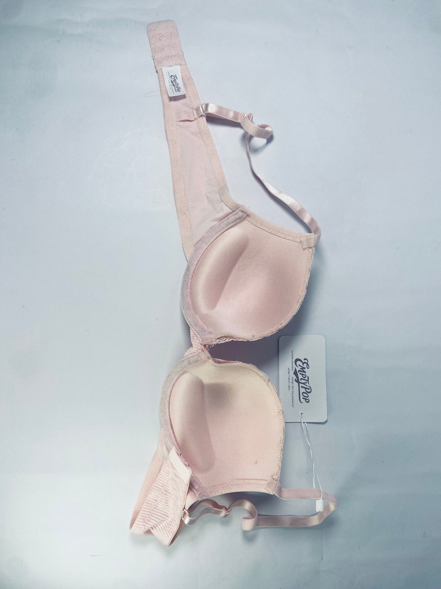 EMPTYPOP Bras Push Up Thick Padded Plunge Underwire T Shirt Lace Bra Lift Support for Women Add One Cup