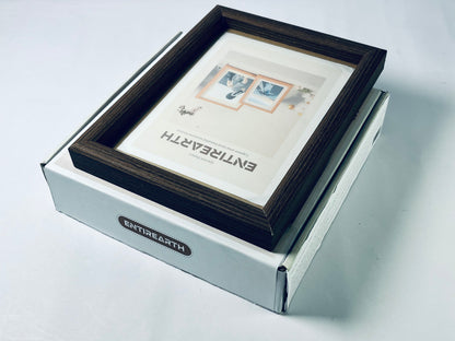 ENTIREARTH 4x6 Picture Frames, Tabletop or Wall Display Pictures 3.5x5 with Mat or 4x6 Without, Multi Photo Frames Collage