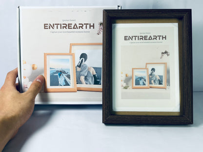 ENTIREARTH 4x6 Picture Frames, Tabletop or Wall Display Pictures 3.5x5 with Mat or 4x6 Without, Multi Photo Frames Collage