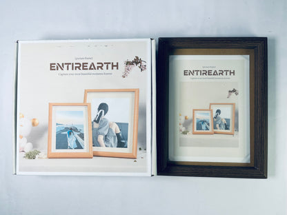 ENTIREARTH 4x6 Picture Frames, Tabletop or Wall Display Pictures 3.5x5 with Mat or 4x6 Without, Multi Photo Frames Collage