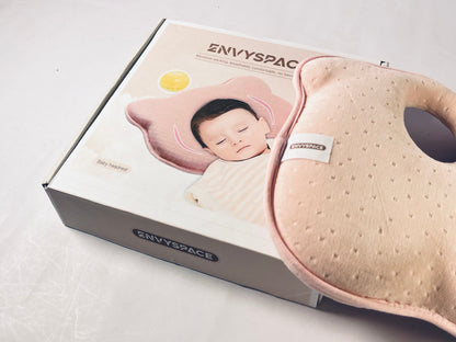 ENVYSPACE Soft and Breathable Baby Pillow with Memory Foam and Bear Design