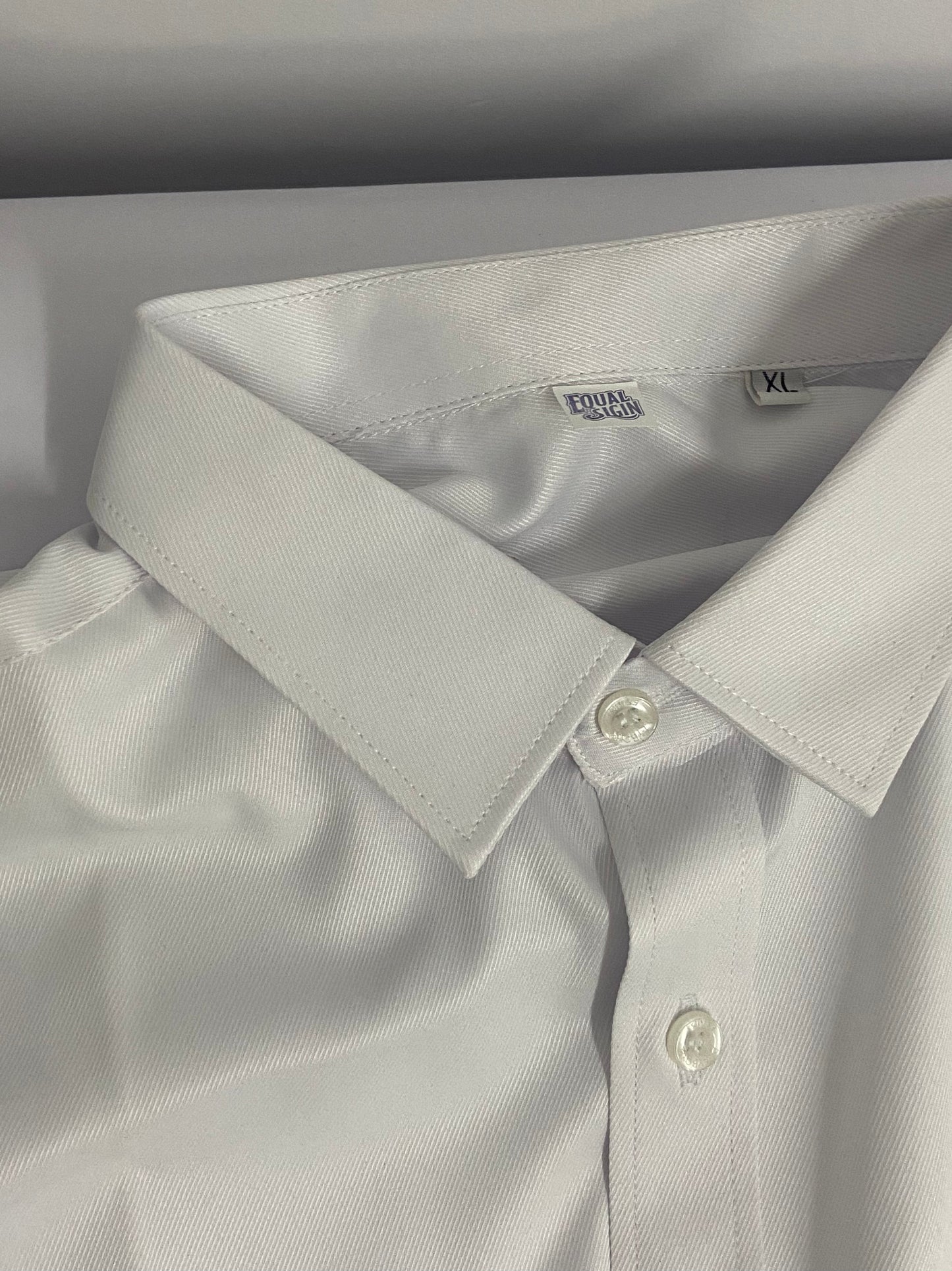 EQUAL SIGIN Mens Short Sleeve Dress Shirts Stretch Casual Button Down Shirts Solid Regular Fit Formal Shirt