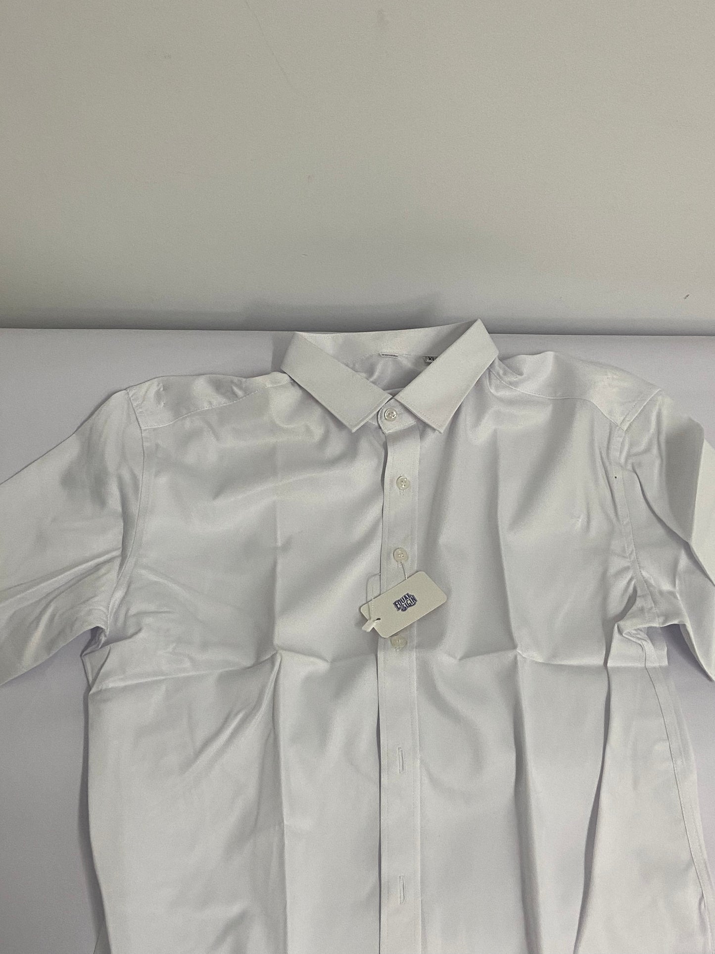 EQUAL SIGIN Mens Short Sleeve Dress Shirts Stretch Casual Button Down Shirts Solid Regular Fit Formal Shirt