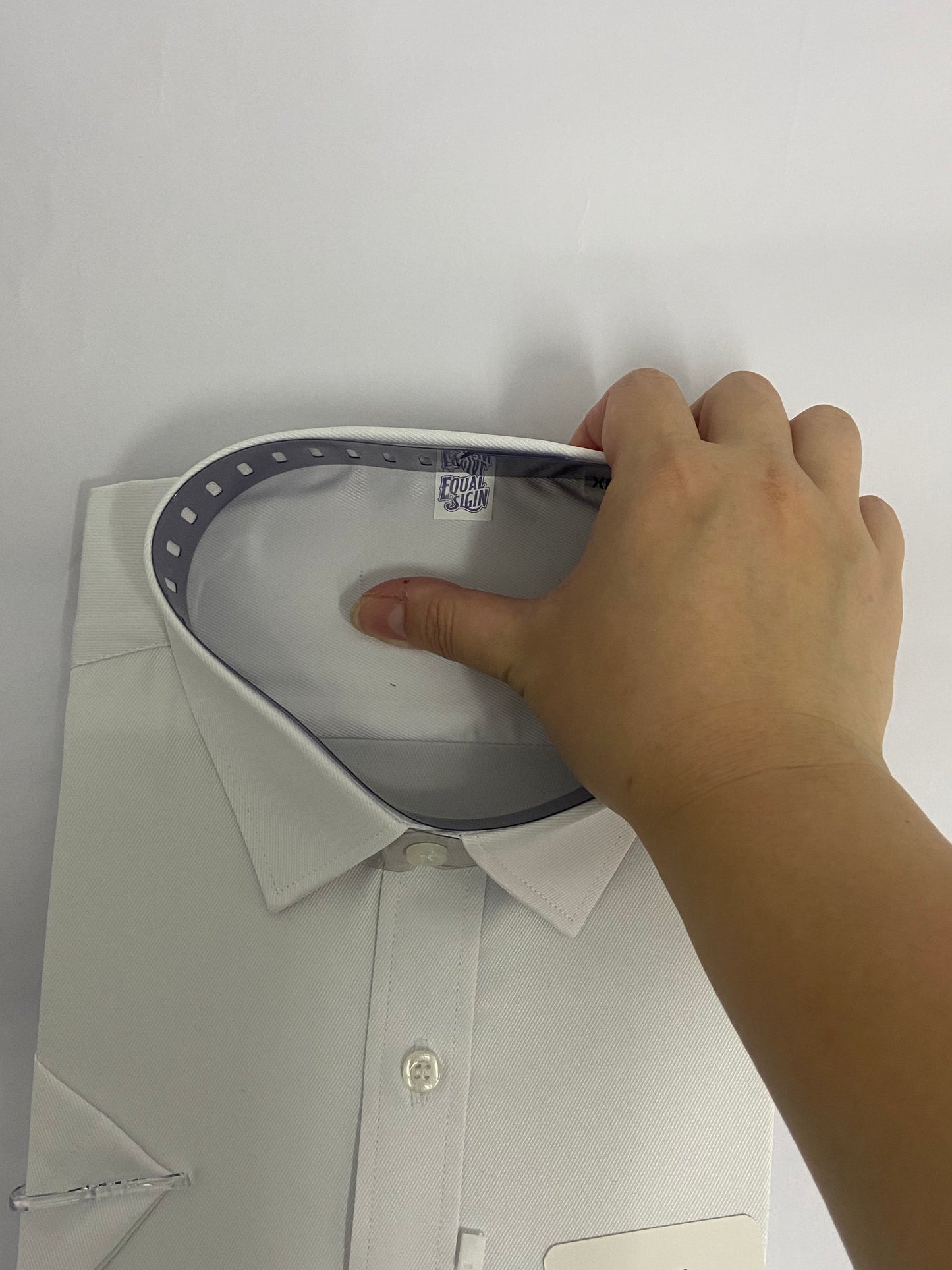 EQUAL SIGIN Mens Short Sleeve Dress Shirts Stretch Casual Button Down Shirts Solid Regular Fit Formal Shirt