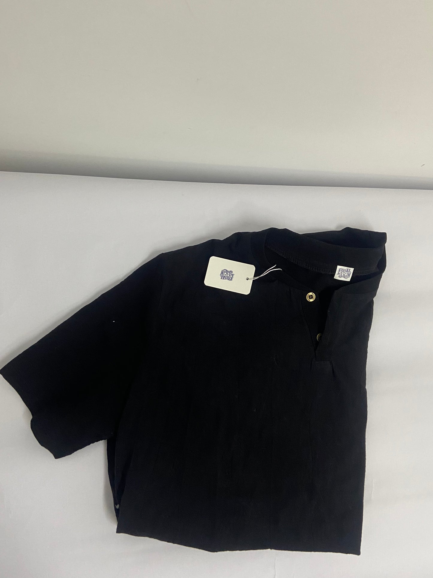 EQUAL SIGIN Mens Henley Shirts Short Sleeve Cotton Basic T-Shirts Classic Fashion Casual Shirt
