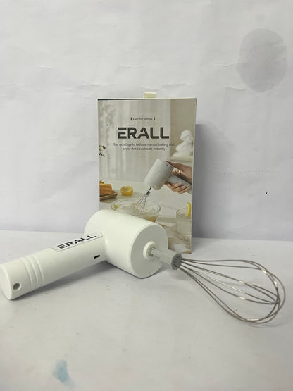 ERALL  Cordless Hand Mixer Electric, Rechargeable 3-Speed Handheld Mixer,Portable Wireless Whisk with Dual Beaters for Baking, Eggs, Cream & Batters (White)
