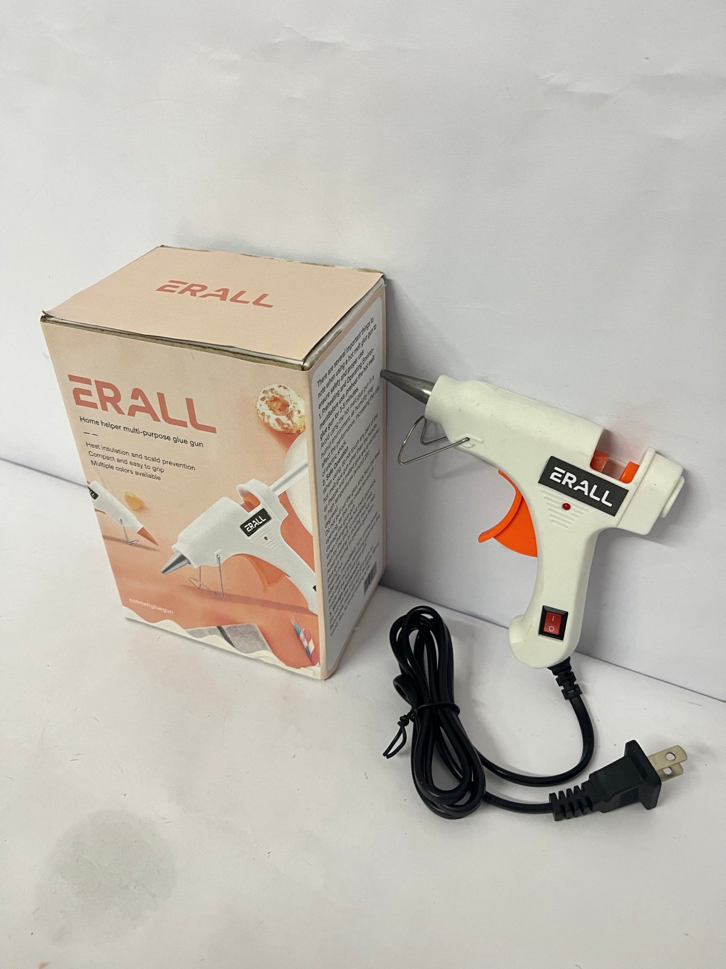 ERALL Mini Hot Glue Gun, Dual Temp Glue Gun Kit with 24Pcs Mini Glue Sticks, High/Low Temp Fast Heating Glue Guns with Stand for DIY, Decoration, Crafts, Quick Repairs