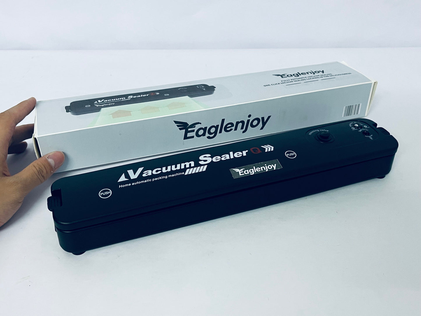 Eaglenjoy Vacuum Sealer Machine,Food Vacuum Sealer Machine,With 10 Vacuum Sealer Bags, One-touch Automatic Vacuum Sealer for Food
